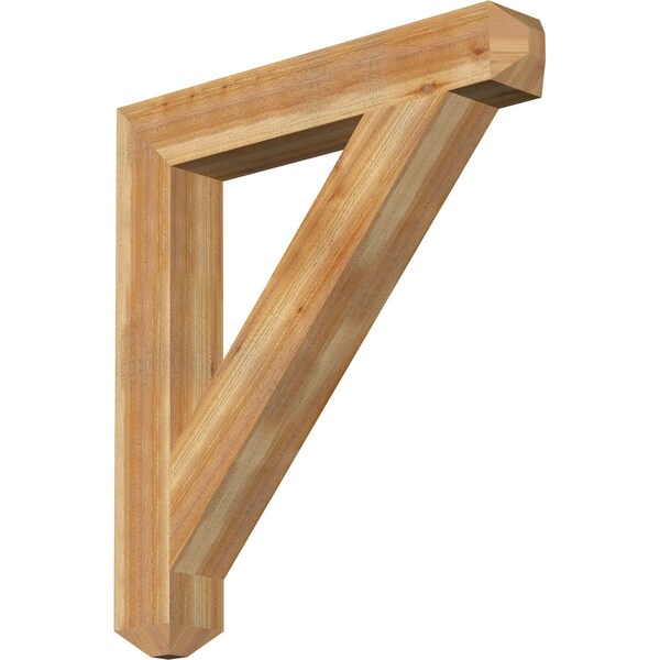Ekena Millwork Traditional Craftsman Rough Sawn Bracket, Western Red Cedar, 6"W x 40"D x 44"H BKT06X40X44TRA04RWR - main